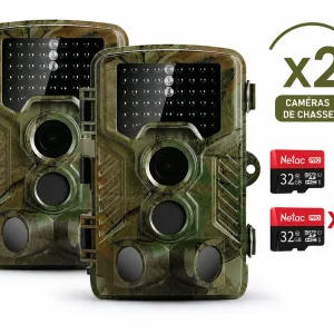 PACK x2 unités de : Caméra de chasse G2 + Carte SD OFFERTE